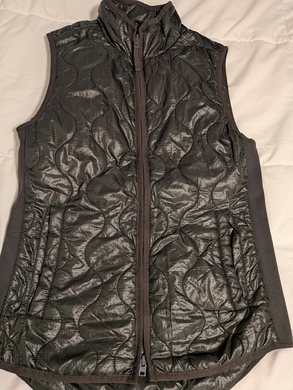 J. Crew Black Quilted Lightweight Vest